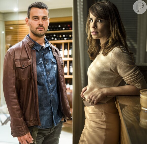 Danielle (Maria Ribeiro) e Maurílio (Carmo Dalla Vecchia) são aliados, na novela 'Império'