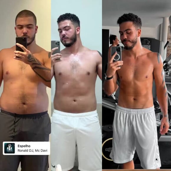 O antes e depois de Ronald impressiona