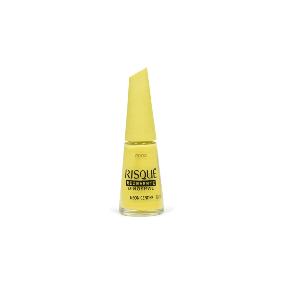 Esmalte Amarelo Cremoso Neon Gender, Risqué 