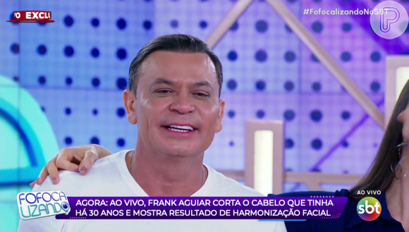 Harmonização facial de Frank Aguiar foi elogiada pelos apresentadores do 'Fofocalizando'