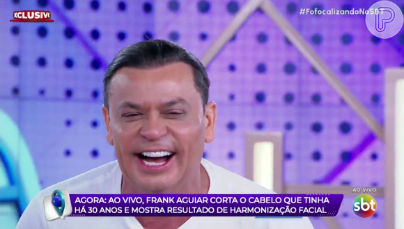 Frank Aguiar após harmonização facial: 'A sensação é de se permitir, de aceitar o novo, de desapegar. Nada de travas. Liberdade!'