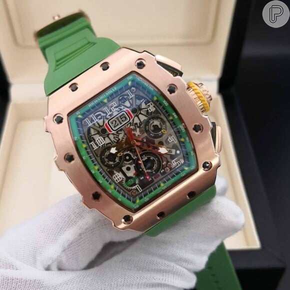 O relógio Richard Mille custa cerca de R$ 1,2 milhão