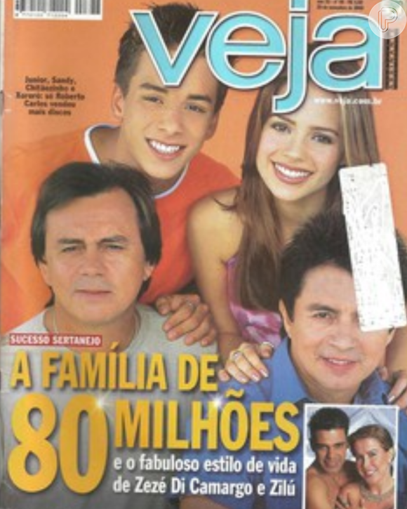 Segundo a revista Veja, Chitãozinho, Xororó, Sandy e Junior eram uma 'família de 80 milhões'