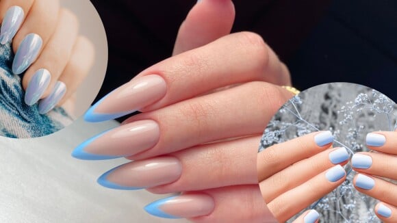 Blueberry milk nails: saiba mais sobre a tendência para unhas em azul. Veja 15 versões decoradas e simples para copiar!