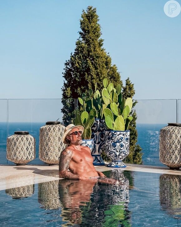 Marcos Mion passa férias na Itália e se hospeda em hotel da série "The White Lotus"