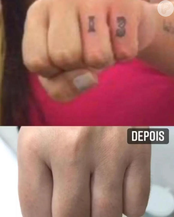 Andressa Urach já tinha o número 13 tatuado, mas apagou quando se tornou evangélica 