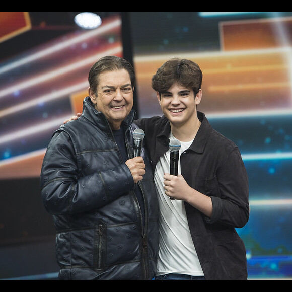 Faustão recebeu o filho Rodrigo na última edição do 'Faustão na Band'
