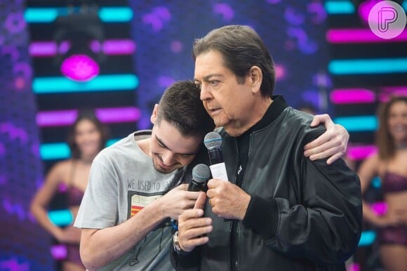 Faustão e o filho João Guilherme comandaram 'Faustão na Band', programa exibido de janeiro a 2022 a agosto de 2023