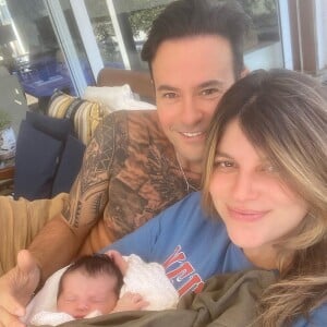 Paulinho Vilhena e Maria Luiza Silveira, pais de Manoela, estão juntos há três anos