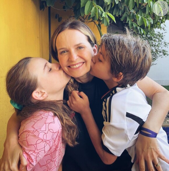 Fernanda Rodrigues é mãe de dois filhos, Luisa e Bento