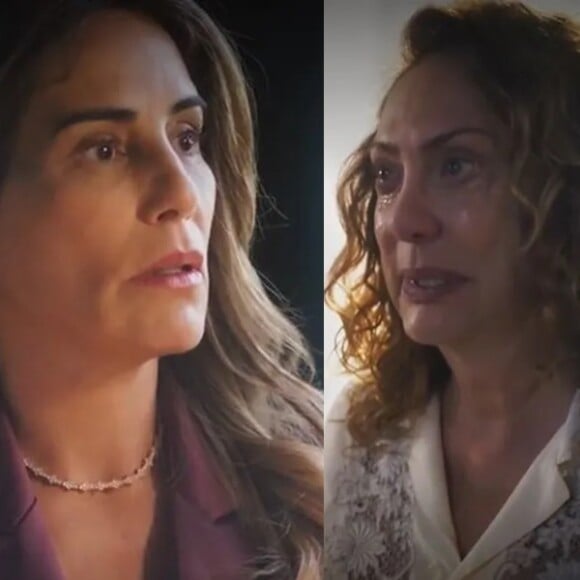 Novela 'Terra e Paixão': Irene (Gloria Pires) descobre segredos sobre Agatha (Eliane Giardini) que podem acabar com a vida da mãe de Caio (Cauã Reymond)