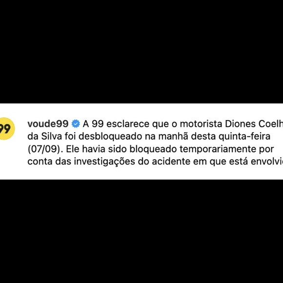 Aplicativo informou que Diones já está liberado para trabalhar