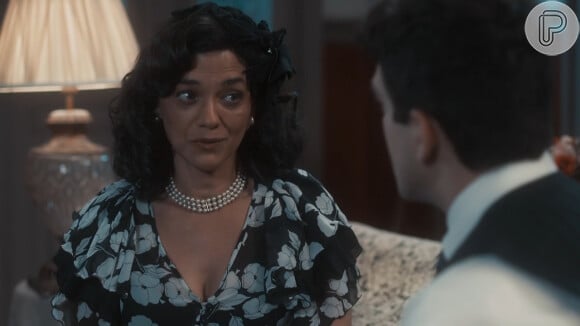 Verônica (Ana Cecília Costa) defende Érico (Carmo Dalla Vecchia) no capítulo de quarta-feira, 13 de setembro de 2023, na novela 'Amor Perfeito'