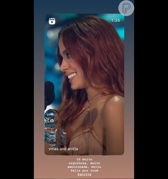 Bruna Marquezine homenageou Anitta no Instagram