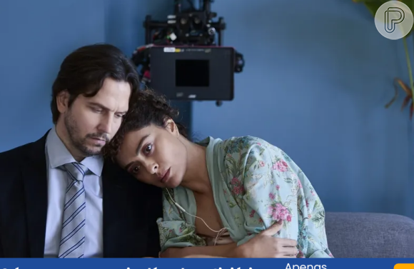 Vladimir Brichta e Juliana Paes em cena de Pedaço de Mim, novela da Netflix