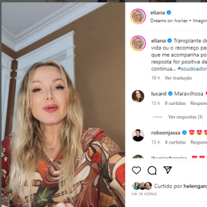 Eliana publica anúncio no Instagram para revelar ao seu seguidores: 'Entrei numa corrente do bem'