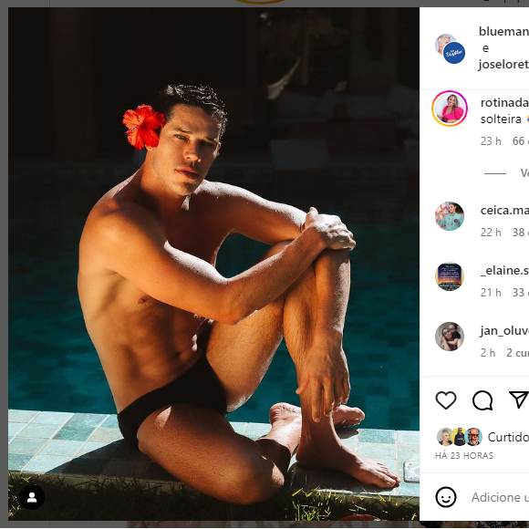 Assim que Eslovênia ficou solteira, internautas foram avisar José Loreto no Instagram