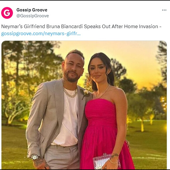 Bruna Biancardi está sendo tratada como namorada de Neymar na imprensa internacional