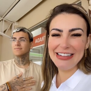 Filho de Andressa Urach faz ciruriga para enxergar melhor sem a necessidade dos óculos