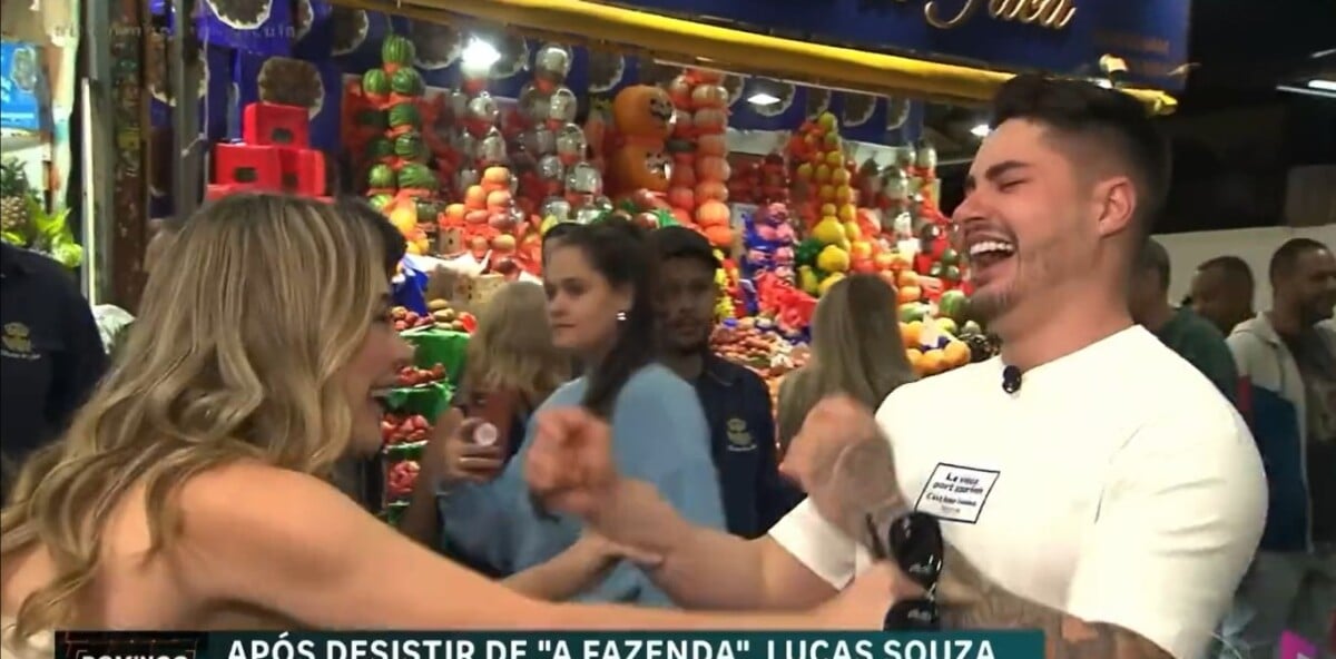 Foto A Fazenda Lucas Souza E Rachel Sheherazade Se Emocionam Com Encontro Fora Do