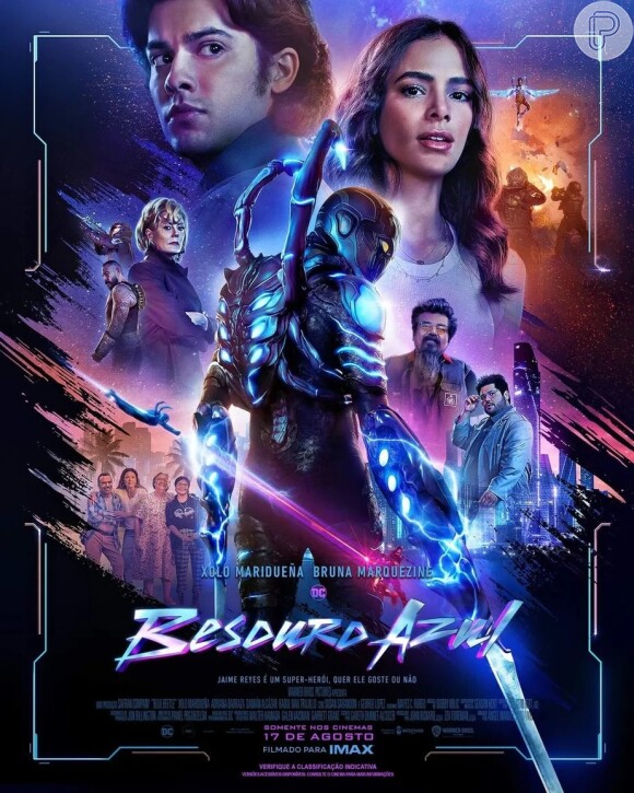 'Besouro Azul', com Bruna Marquezine e Xolo Maridueña, chegou aos cinemas no dia 17 de agosto