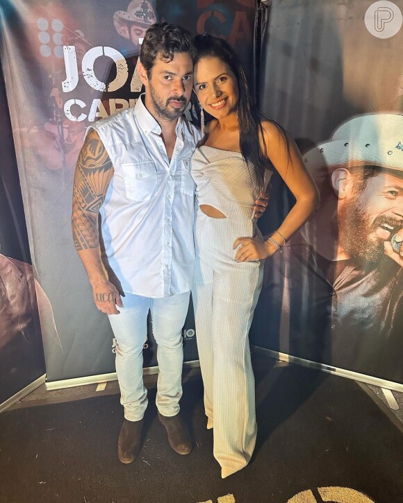 João Carreiro e Francine Caroline passaram último réveillon juntos em show do cantor sertanejo
