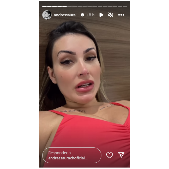 Andressa Urach, após fazer xixi no chão, revelou ódio de engarrafamento: 'Surtos'