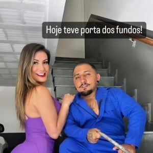 Pornô de Andressa Urach com Pistolinha: dupla gravou nova parceria