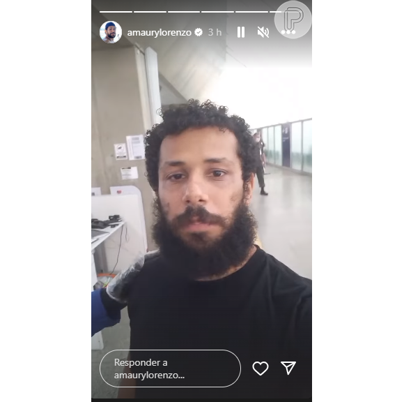 Amaury Lorenzo, o Ramiro de 'Terra e Paixão', publicou um vídeo na zona restrita do aeroporto alegando que não o deixavam embarcar para o seu voo