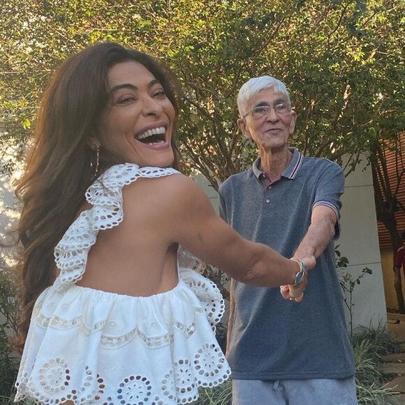 Pai de Juliana Paes, Carlos Henrique Paes foi diagnosticado com Alzheimer e chegou a ser internado em outubro de 2023