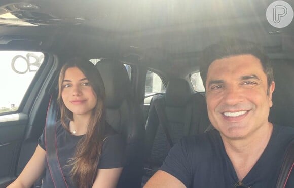 Edu Guedes publicou uma foto ao lado de sua única filha, Maria Eduarda, fruto da relação com a empresária Daniela Zurita