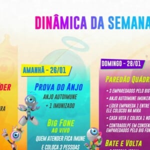 Dinâmica da semana no 'BBB 24' envolve Big Fone, Prova Bate e Volta e Paredão quádruplo