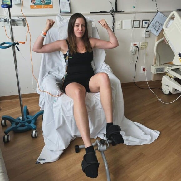 Fabiana Justus está internada em um hospital, com leucemia