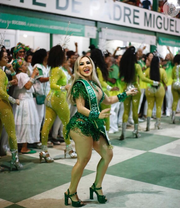 Fernanda Passon era rainha de bateria no Espírito Santo e foi nomeada Musa da Mocidade