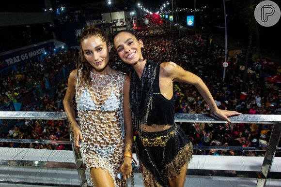 Sasha foi mais uma das adeptas ao look vazado no Carnaval de Salvador 2024