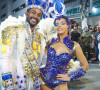 Do 'Dança dos Famosos 2024', Samuel de Assis se encontrou com Giovanna Lancellotti em desfile pós-carnaval da Beija-Flor de Nilópolis