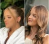 O antes e depois de Rafaella Justus de perfil