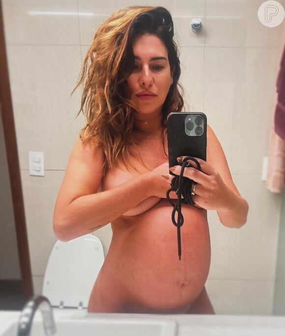 Fernanda Paes Leme atualmente está com 36 semanas de gestação