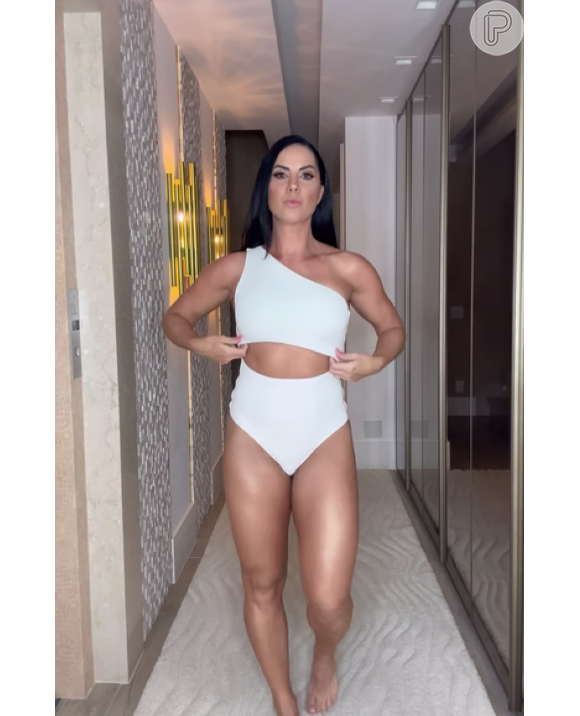 Corpo de Graciele Lacerda chamou atenção no vídeo e gerou questionamentos para a famosa