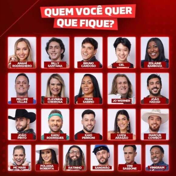 21 participantes se enfrentam na primeira berlinda de 'A Grande Conquista'; 10 serão eliminados na quinta-feira (25)