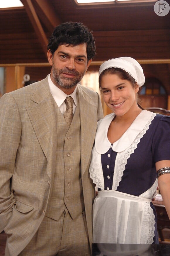 Eduardo Moscovis e Priscila Fantin na novela Alma Gêmea