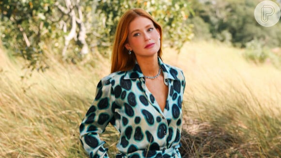 Marina Ruy Barbosa monta look de R$ 7 mil com animal print exótico em viagem ao Pantanal. Veja detalhes!