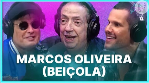 Em entrevista ao podcast 'Papagaio Falante', no ano passado, Marcos Oliveira afirmou que tem ressentimento da emissora: 'Deixa a TV Globo lá'