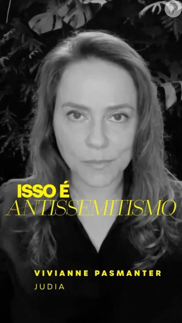 Vivianne Pasmanter tem utilizado seu perfil no Instagram para combater o antissemitismo e falar de outras questões referentes aos conflitos no Oriente Médio