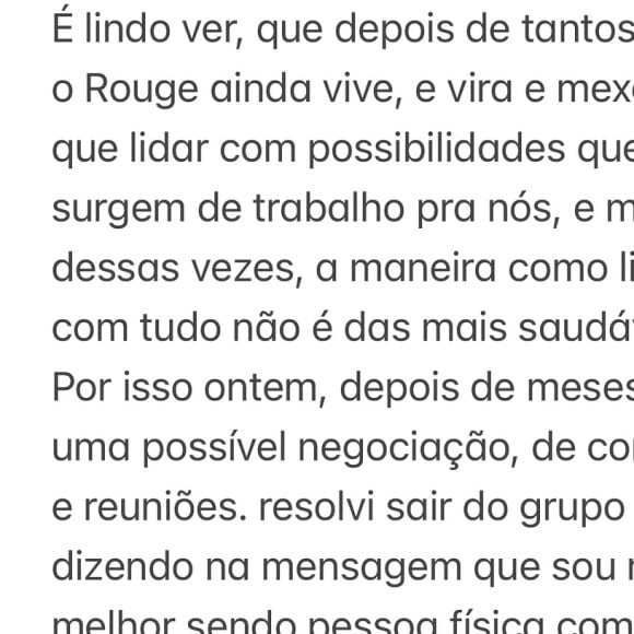 Para Aline Wirley, sair do Rouge foi melhor pois ela acredita ser 'uma pessoa física melhor'