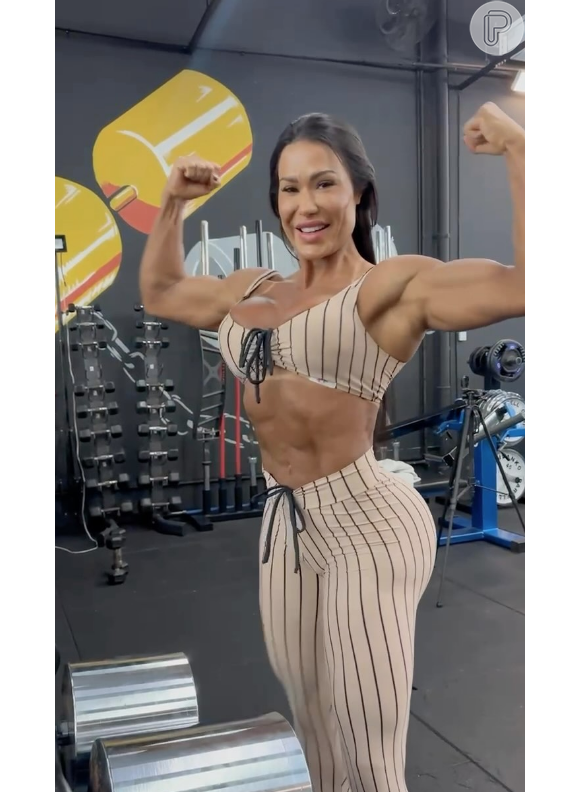 Gracyanne Barbosa revelou que ganhou mais de 4 quilos de massa magra nos últimos meses