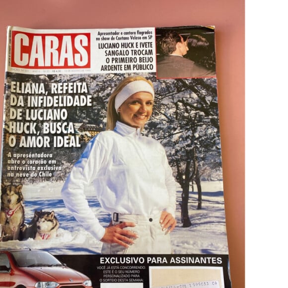 Eliana, após separação de Luciano Huck, estampou a capa da revista Caras com a seguinte chamada: 'Eliana, refeita da infidelidade de Luciano Huck, busca o amor ideal'