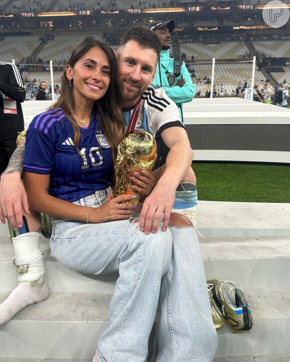 Lionel Messi e Antonella Rocuzzo foram alvo de rumor de separação em 2023