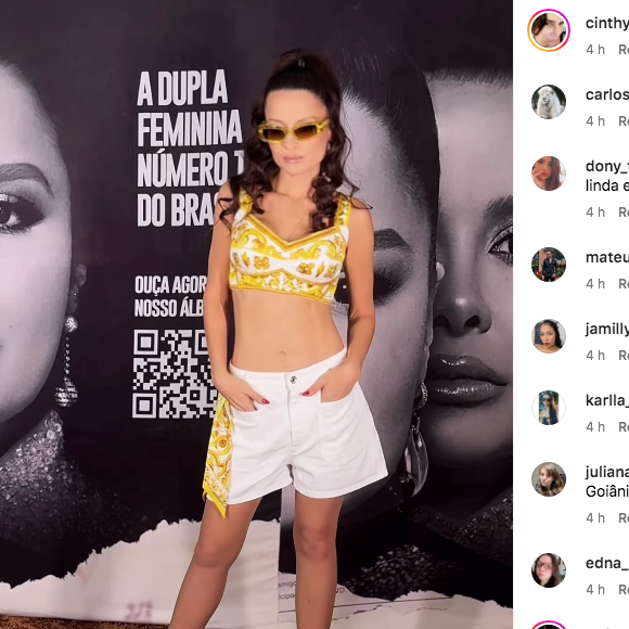 Maiara dividiu opiniões de internautas com o vídeo, que comentaram sobre seu corpo com críticas e elogios