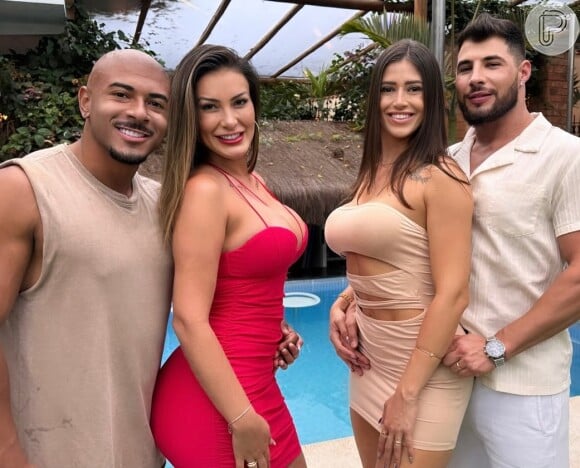 Andressa Urach protagonizou uma troca de casais em seu novo vídeo erótico